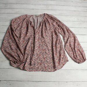 Liverpool Women's Floral Chiffon Blouse Size XS